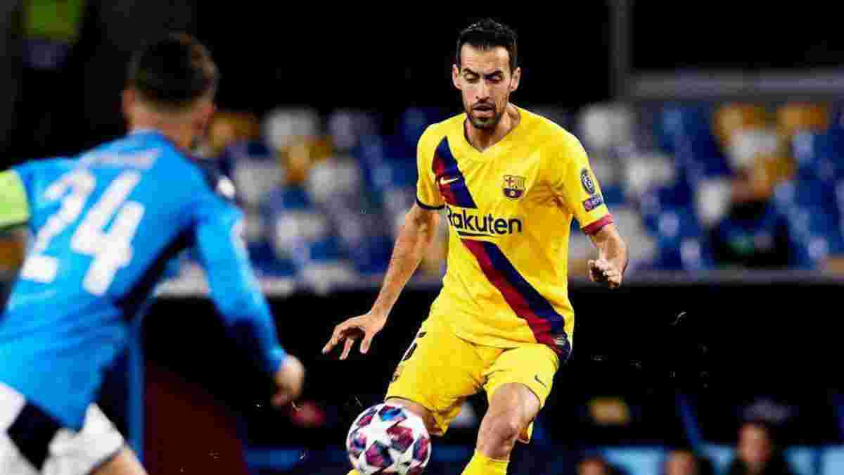 Наполі – Барселона: Бускетс натякнув на невдалу роботу керівництва клубу