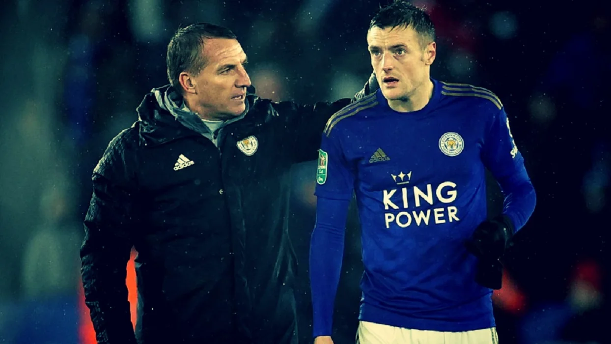 Брендан Роджерс та Джеймі Варді / Reuters