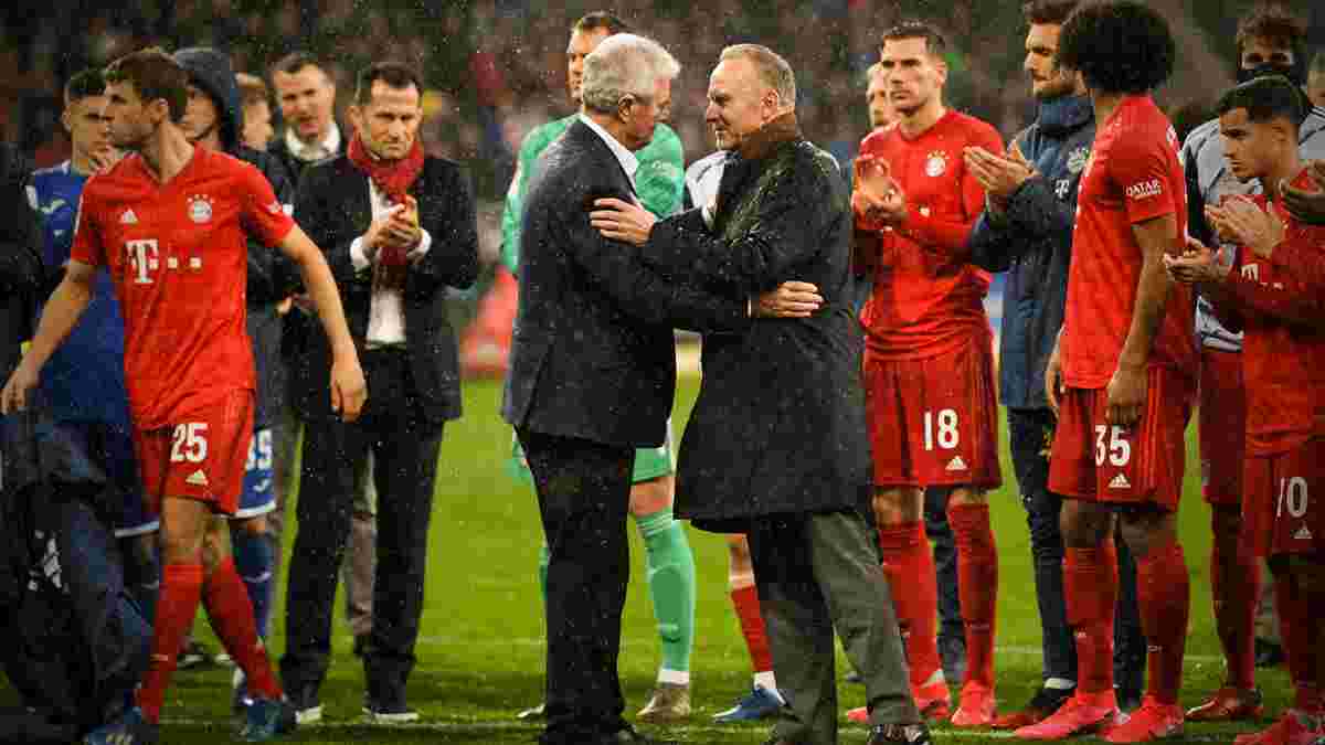 "Это уродливое лицо футбола": Румменигге пришлось просить прощения за позорное поведение фанатов Баварии

