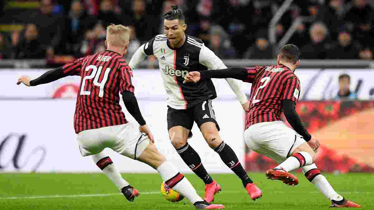 Ювентус – Милан: стартовые составы и видеотрансляция ответного матча 1/2 финала Кубка Италии