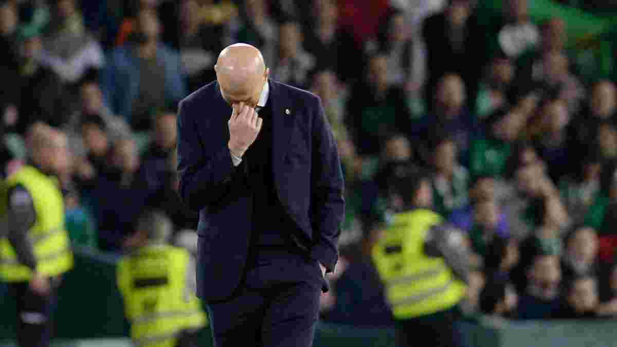 "Це найгірший матч сезону", – Зідан назвав причини несподіваної поразки Реала від Бетіса