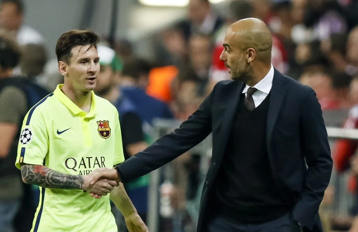 Лионель Месси и Хосеп Гвардиола / Getty Images