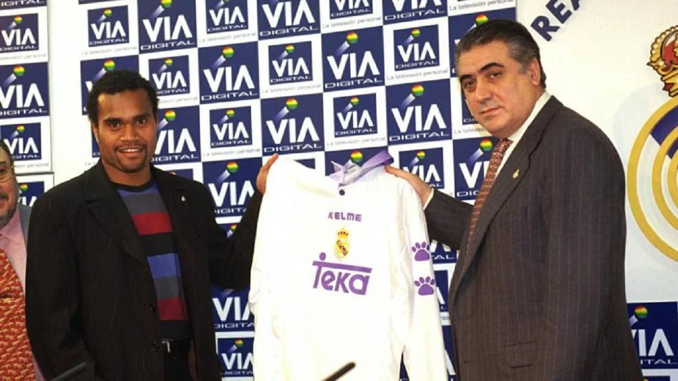 Карембе і Санс на презентації в Реалі / Marca