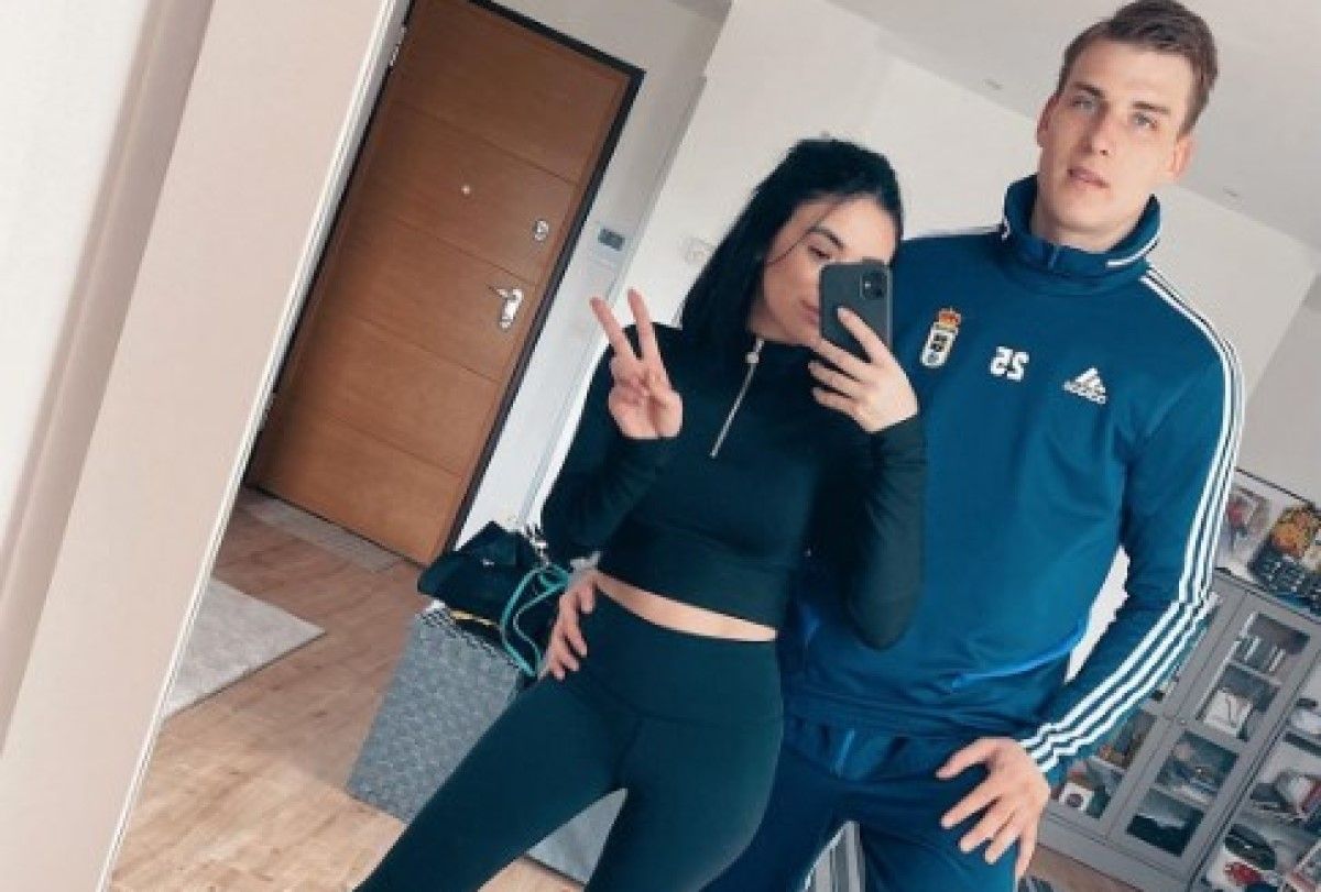 Андрій Лунін з нареченою / соцмережі