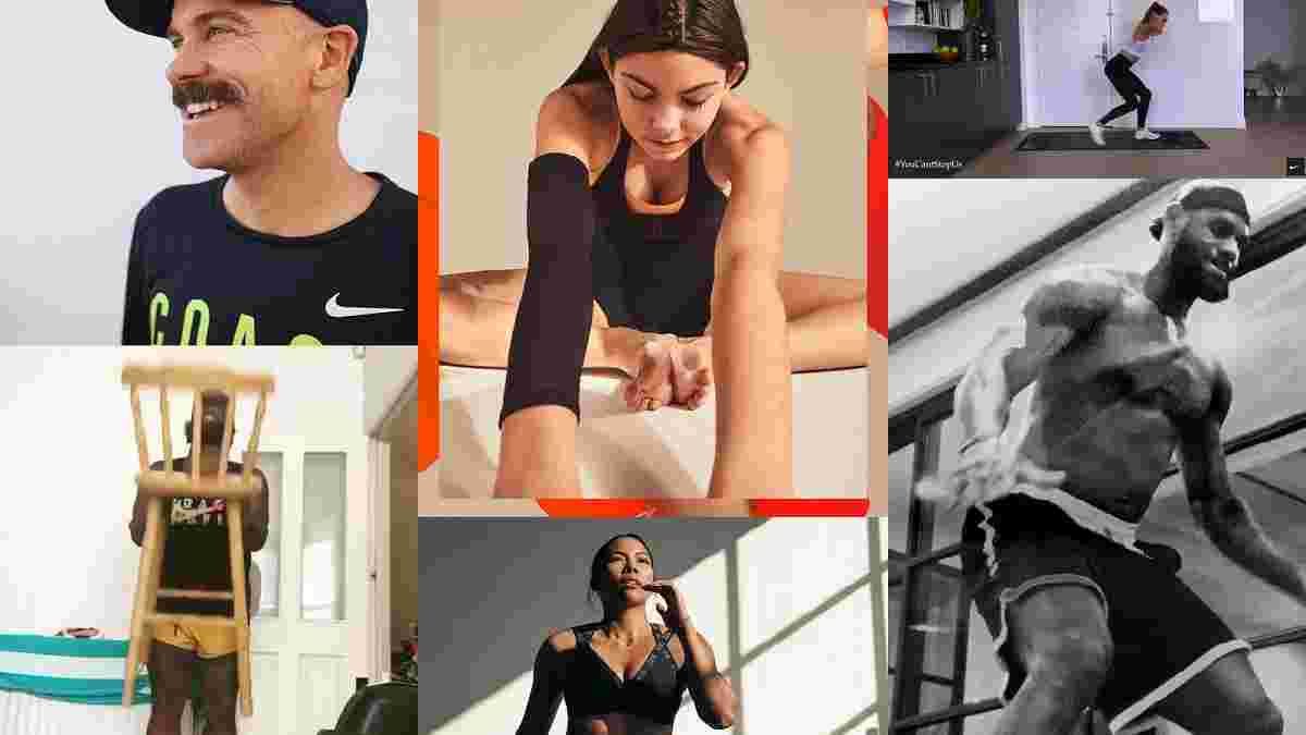 Nike допомагає людям зберігати мотивацію і надихає тренуватися вдома