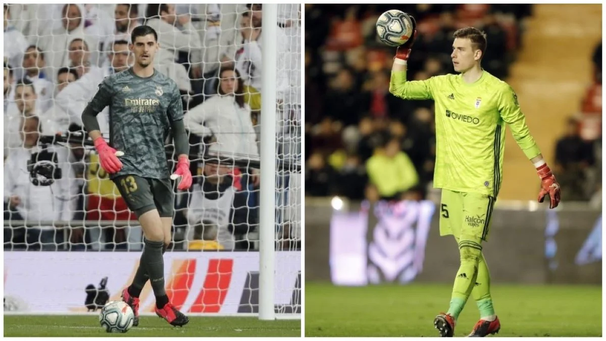 Андрей Лунин и его конкурент в Реале будущего / фото Marca