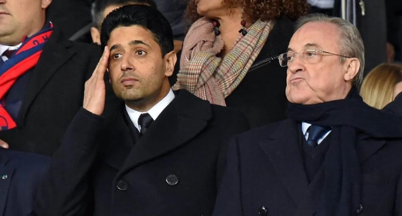 Президент ПСЖ Нассер Аль-Хелаїфі та Флорентіно Перес / Фото AS