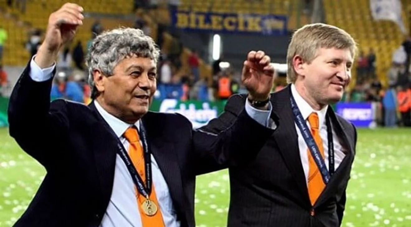 Мірча Луческу та президент Шахтаря Рінат Ахметов / Фото Шахтар