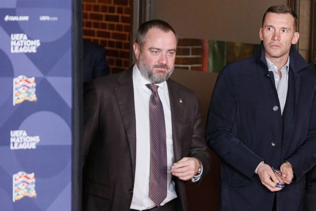 Андрей Павелко и Андрей Шевченко / Фото Komandaonline