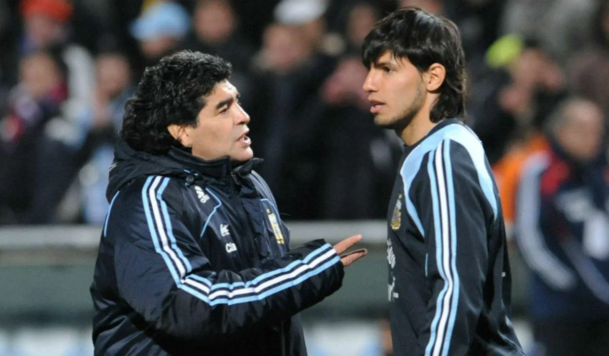 Марадона та Агуеро / Getty Images