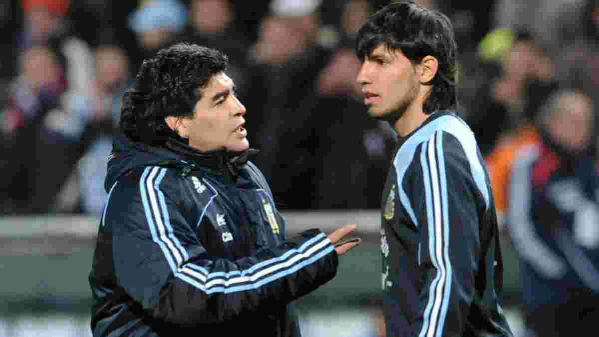 Агуэро не включил Марадону в сборную аргентинцев – Диего является бывшим тестем форварда Манчестер Сити
