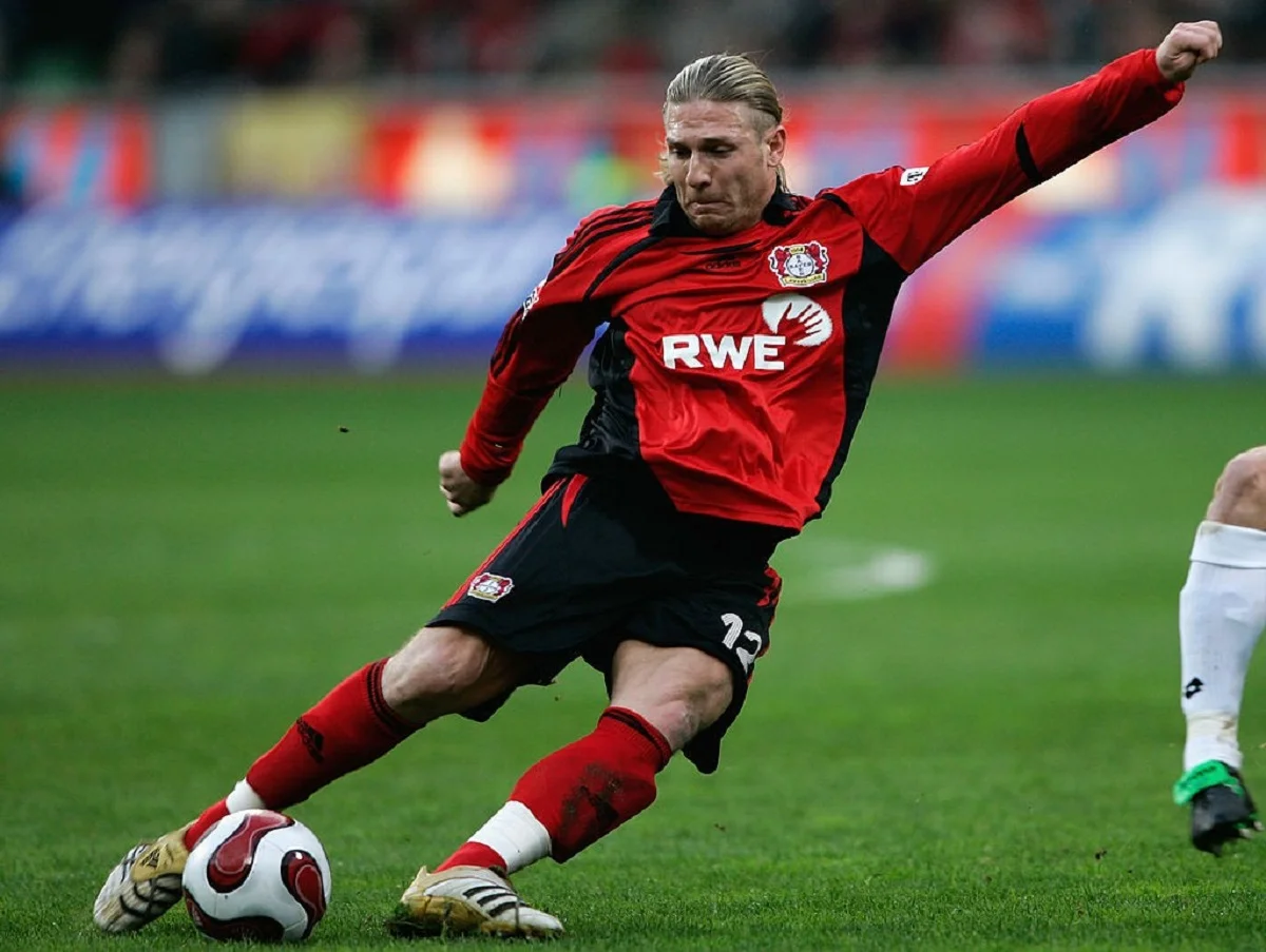 Андрей Воронин во время выступлений за Байер / Фото из открытых источников