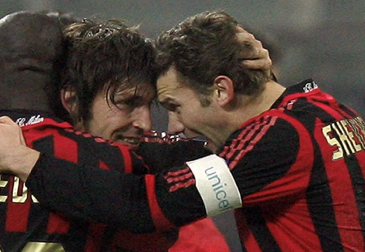 Андреа Пирло и Андрей Шевченко / фото из соцсетей