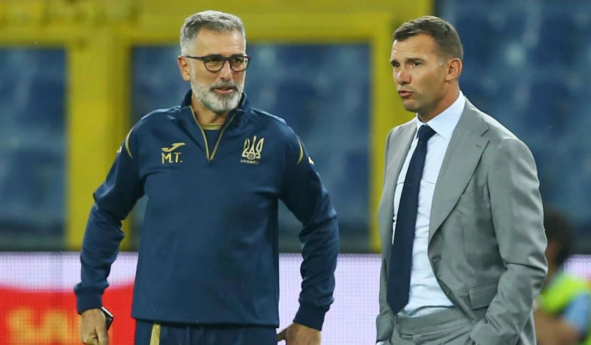 Мауро Тассотти и Андрей Шевченко / УЕФА