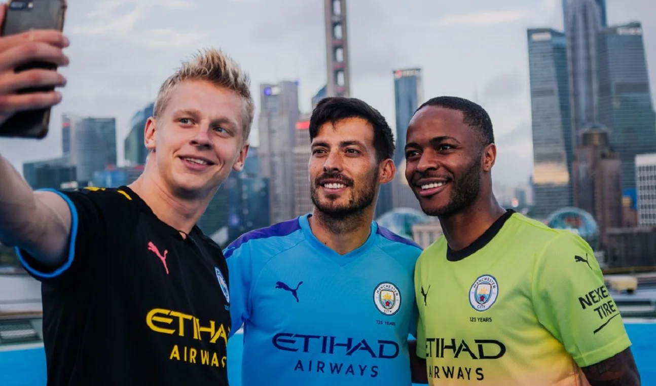 Зінченко, Сілва, Стерлінг / Фото ФК Манчестер Сіті