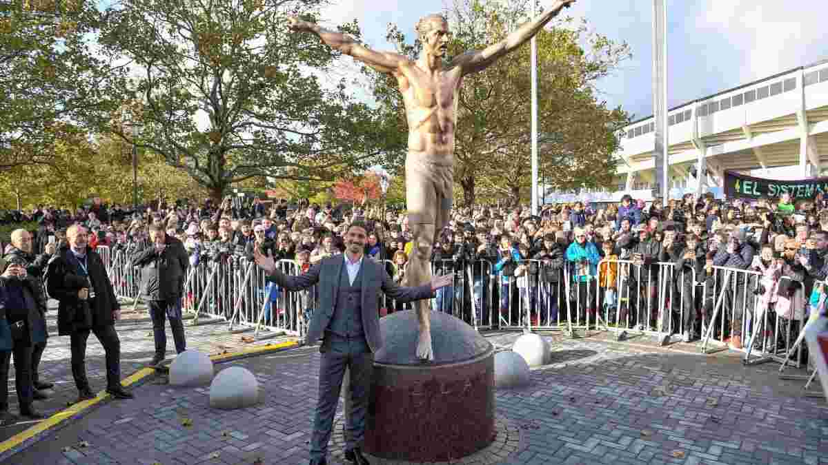 Ибрагимович получит новую статую – прежний постамент уничтожили вандалы