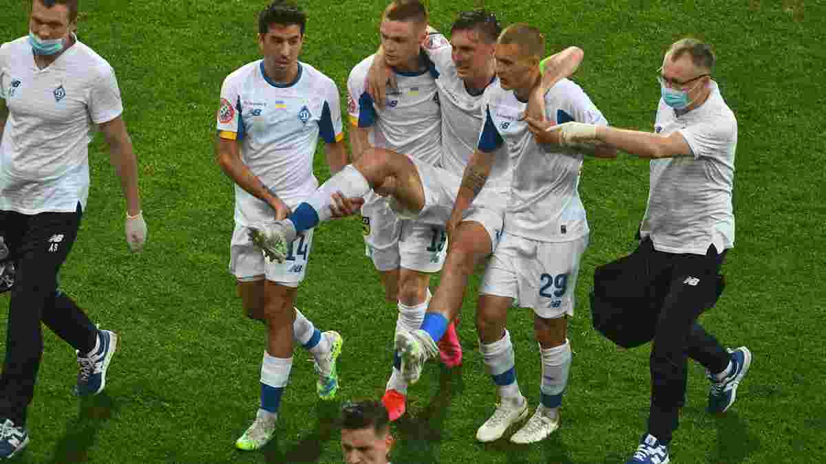 Сидорчук зазнав моторошної травми під час матчу із Зорею – гравці Динамо винесли капітана на руках