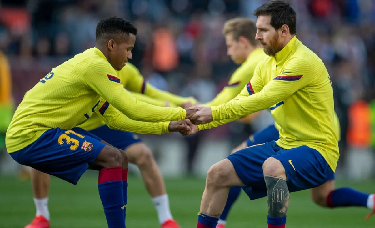 Ансу Фати (слева) / Getty images