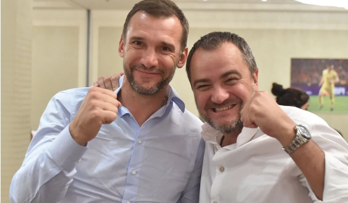 Андрій Шевченко та Андрій Павелко / Фейсбук А. Павелка