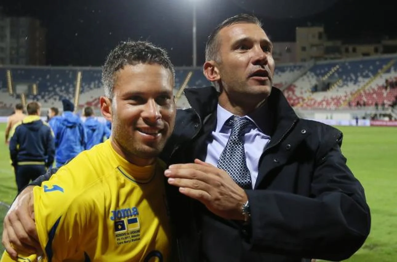 Марлос та Андрій Шевченко / Фото УАФ