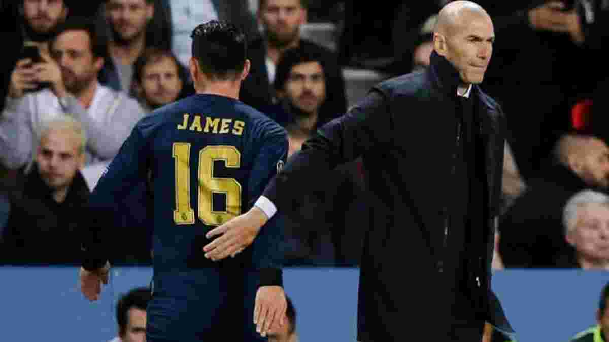 Зидан отреагировал на желание Хамеса покинуть Реал