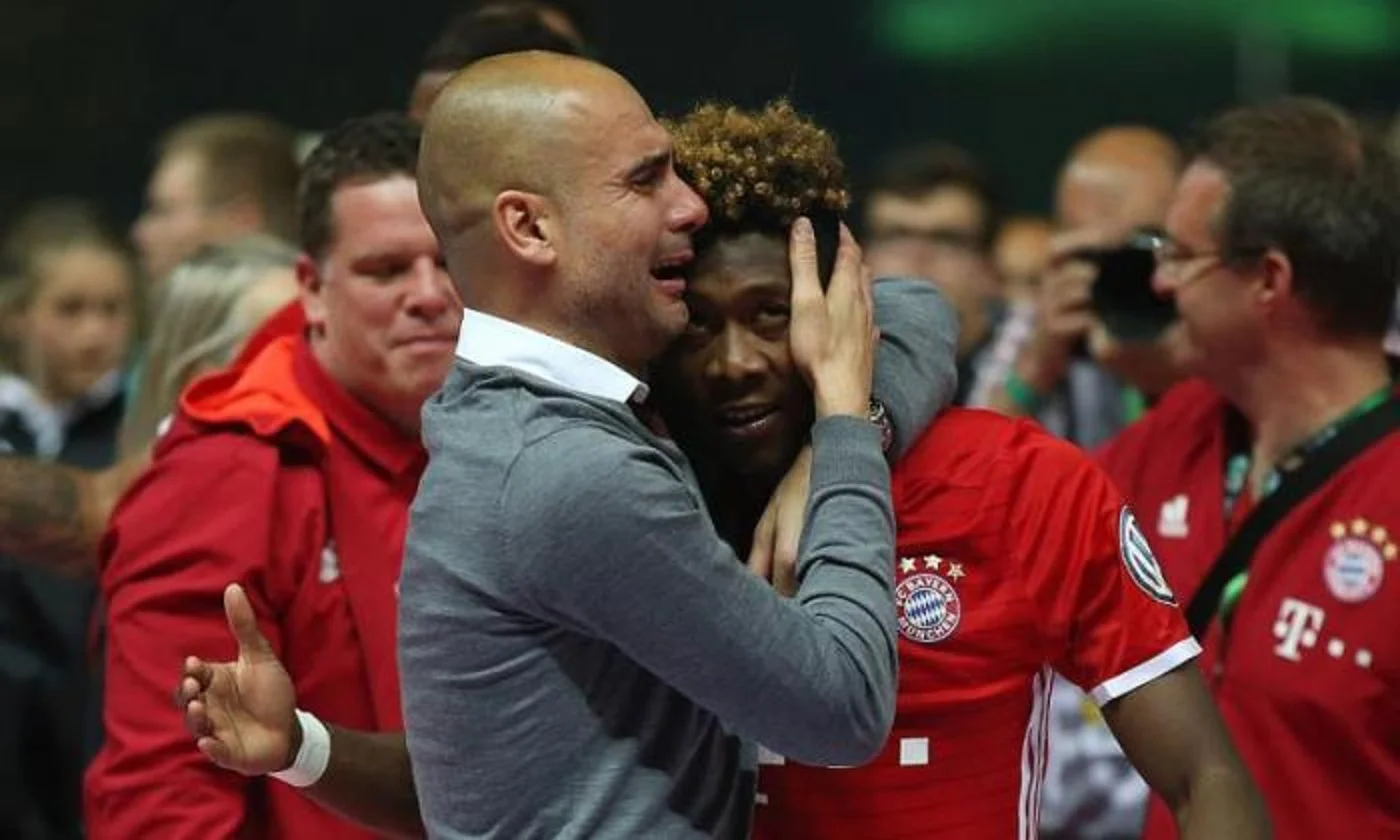 Хосеп Гвардіола та Девід Алаба / Фото ФК Баварія