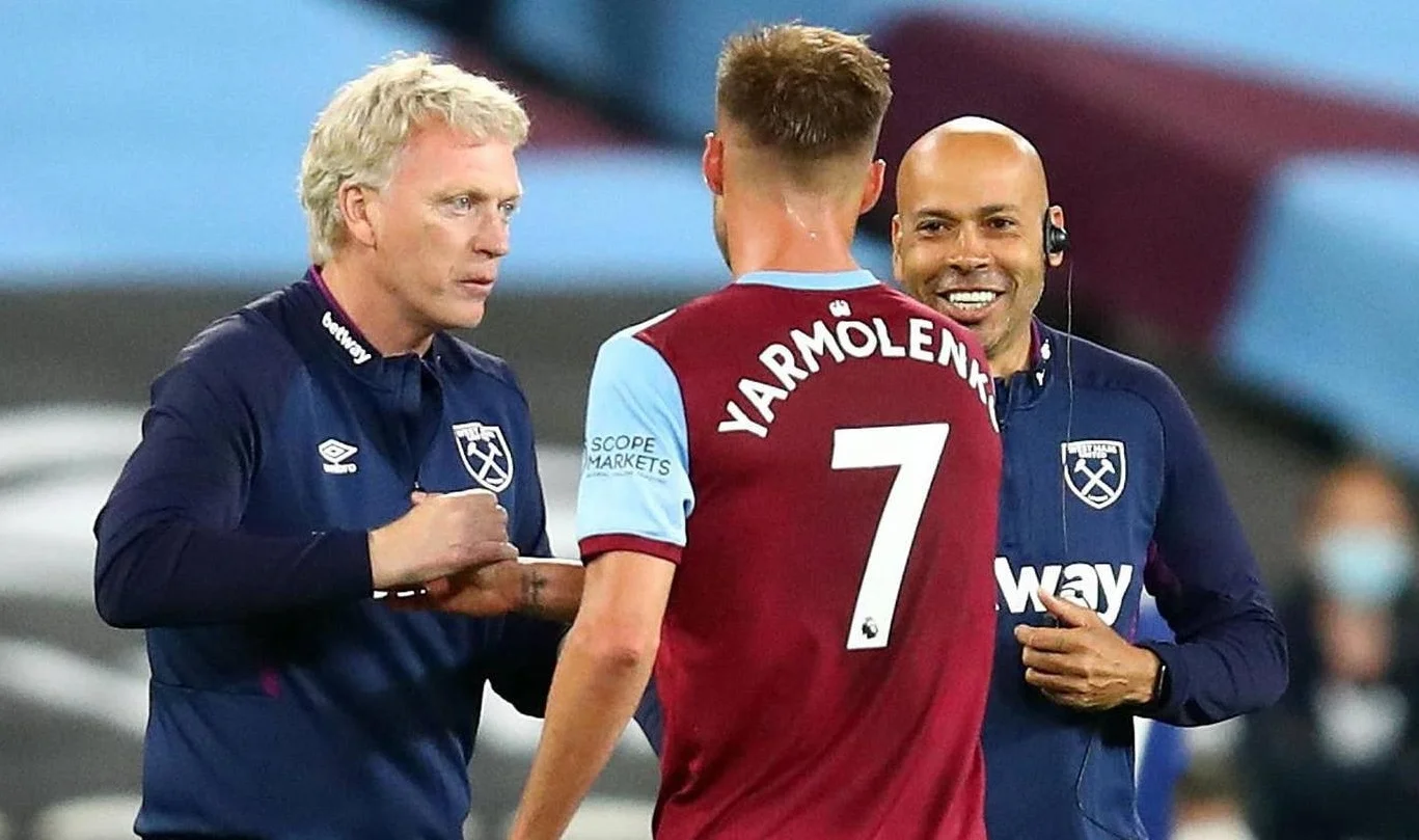 Андрій Ярмоленко та Девід Мойєс