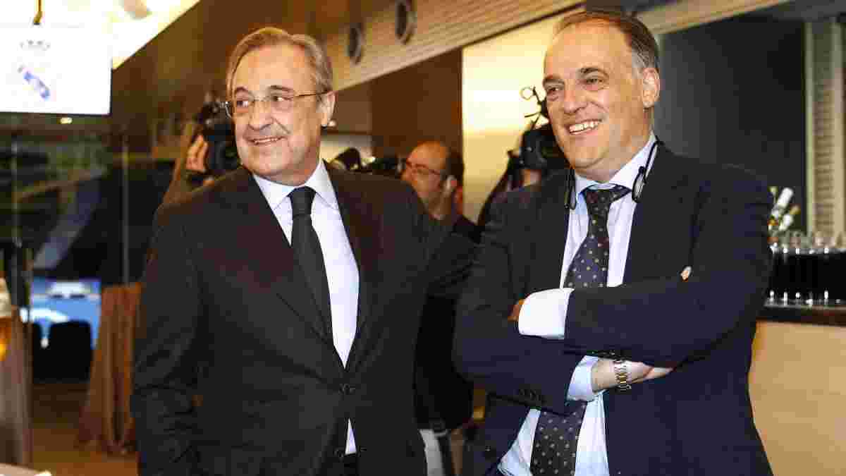 "Це була помилка": Тебас визнав тиск Переса на арбітрів матчів Реала