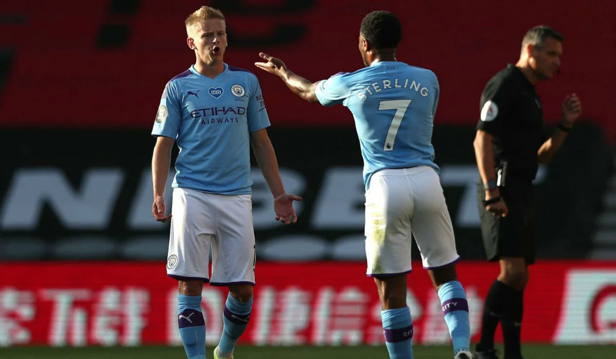 Олександр Зінченко в матчі Саутгемптон – Ман Сіті / Getty Images