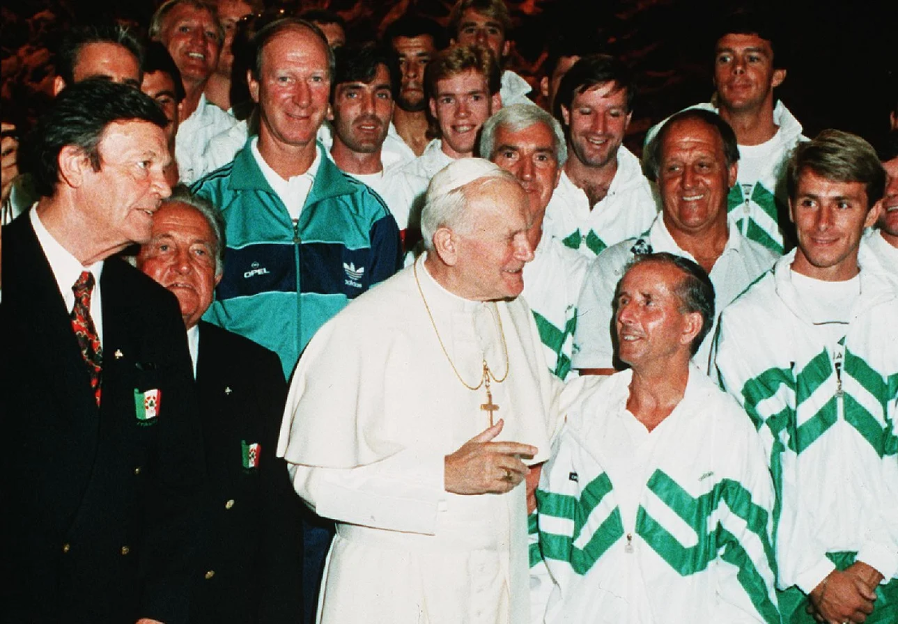 Сенсационная Ирландия на приеме у Иоанна Павла II / Фото из открытых источников