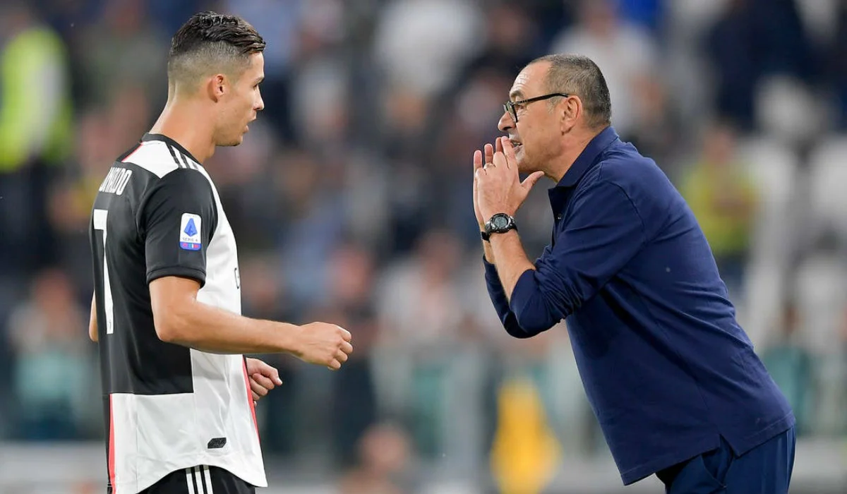 Криштиану Роналду и Маурицио Сарри / Getty Images