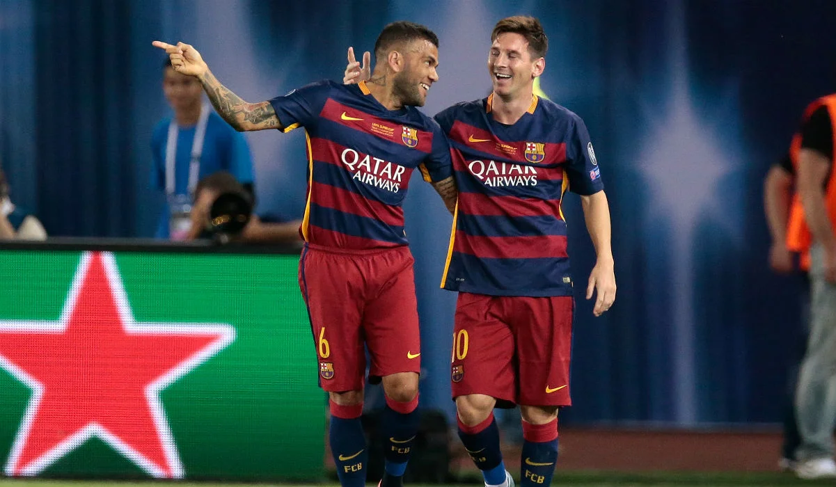 Дані Алвес та Ліонель Мессі / ФК Барселона