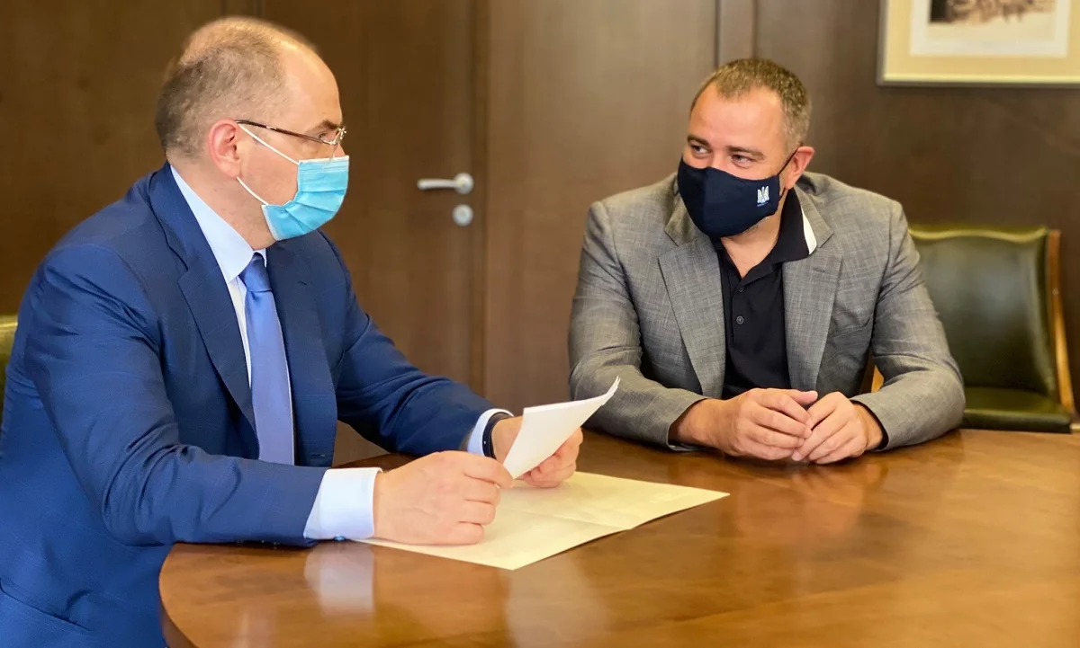 Максим Степанов и Андрей Павелко / фото из соцсетей