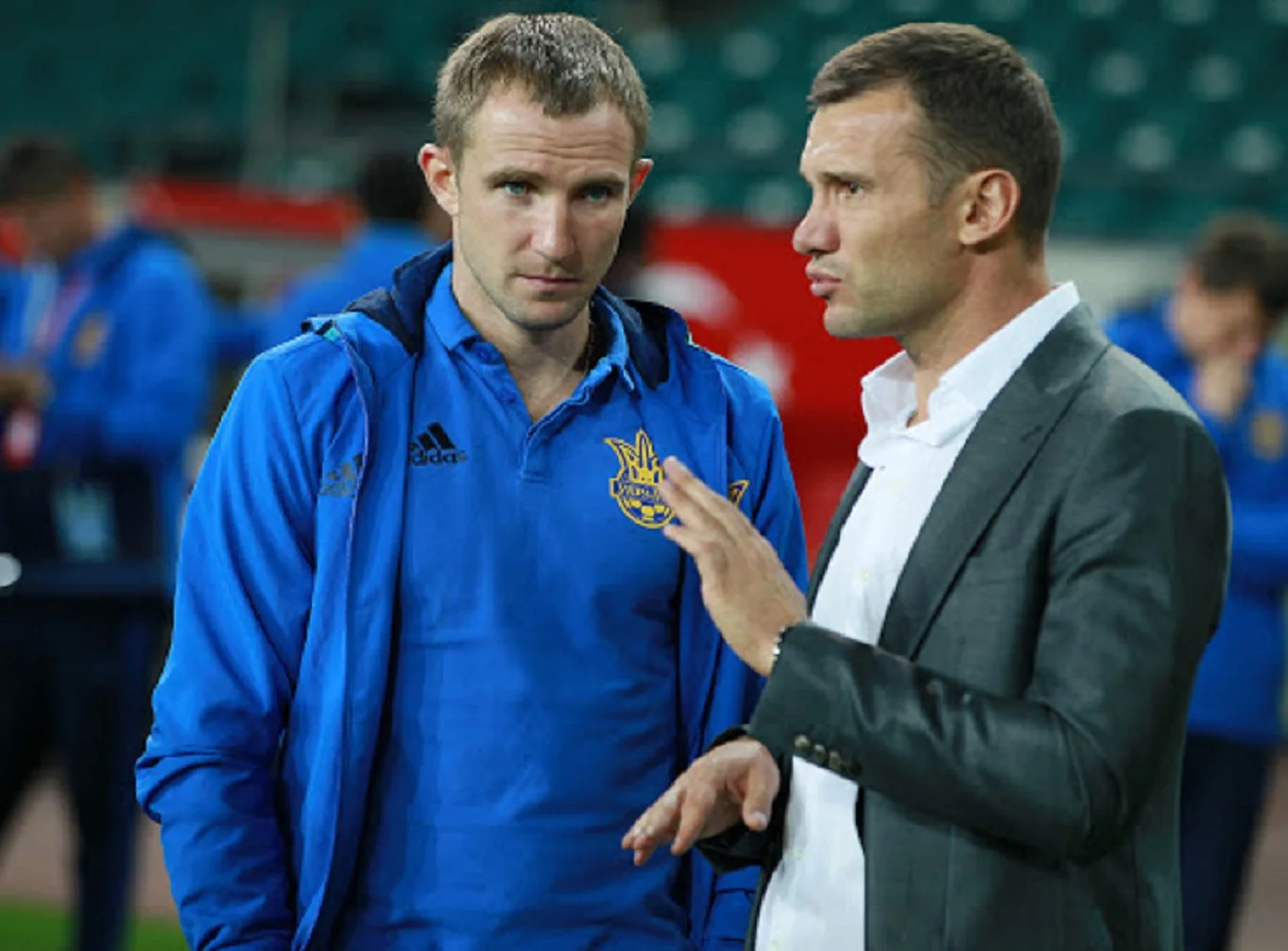 Олександр Кучер та Андрій Шевченко / Фото УАФ