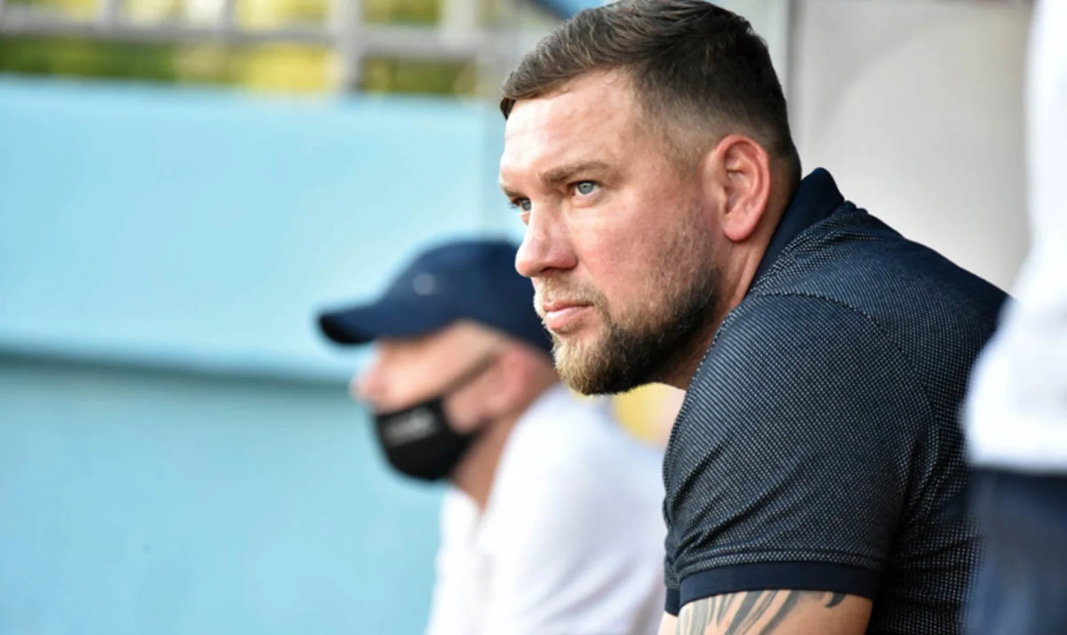 Олександр Бабич з тренерським штабом / ФК Маріуполь