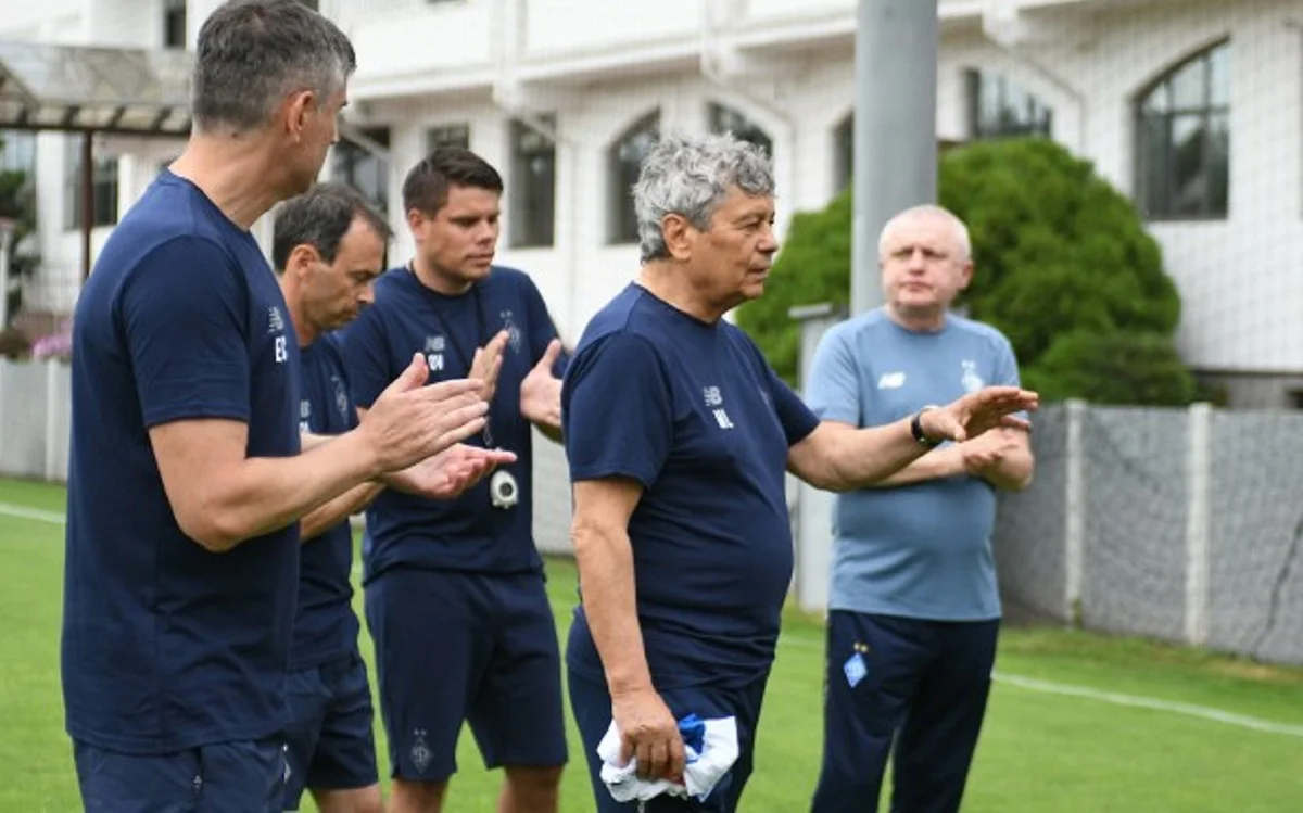 Мірча Луческу на тренуванні / фото: Динамо