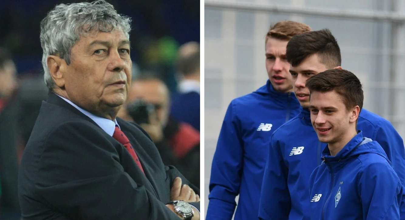 Мірча Луческу придивляється до вихованців Динамо / Колаж Футбол 24