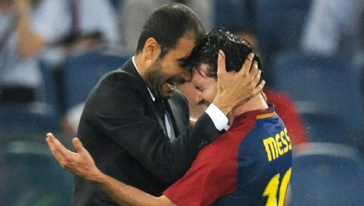 Хосеп Гвардіола та Ліонель Мессі / Фото Sport360