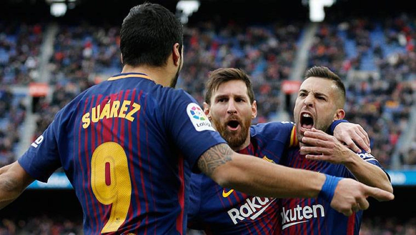 Суарес, Месси, Альба / Фото FC Barcelona