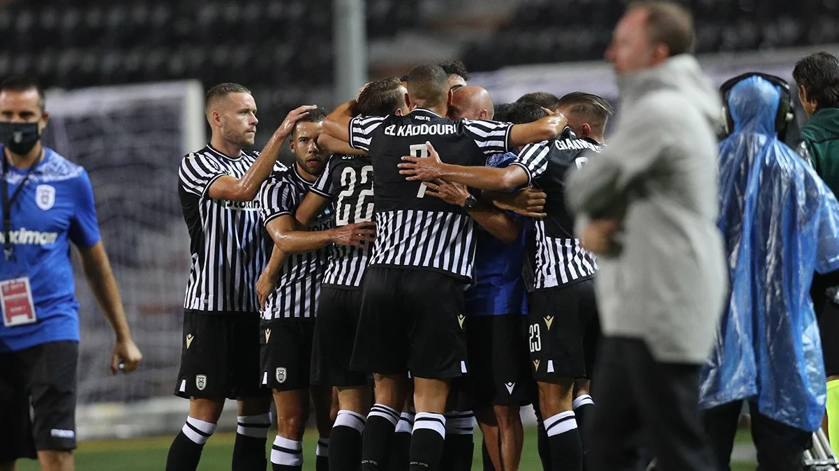 Игроки ПАОКа празднуют забитый гол / фото ФК ПАОК