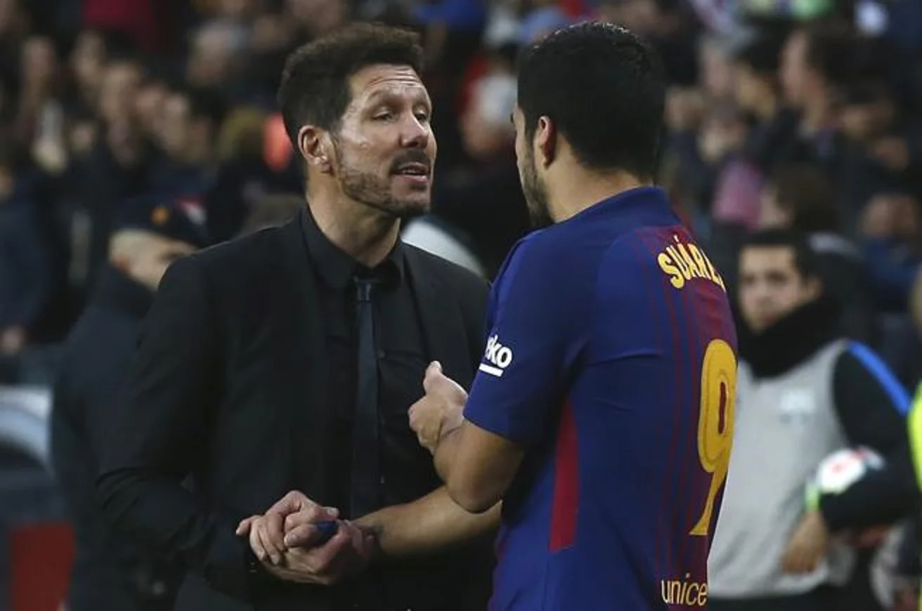 Дієго Сімеоне та Луїс Суарес / Фото AS