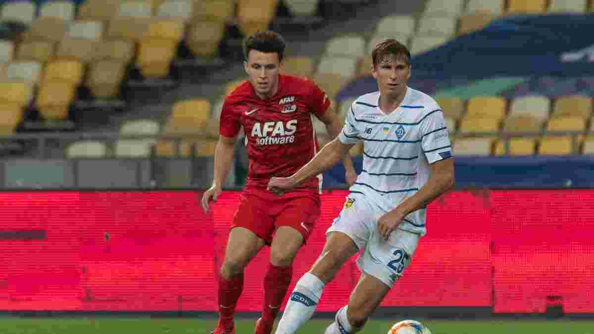 Динамо – АЗ: Забарный стал вторым самым молодым дебютантом киевлян в еврокубках