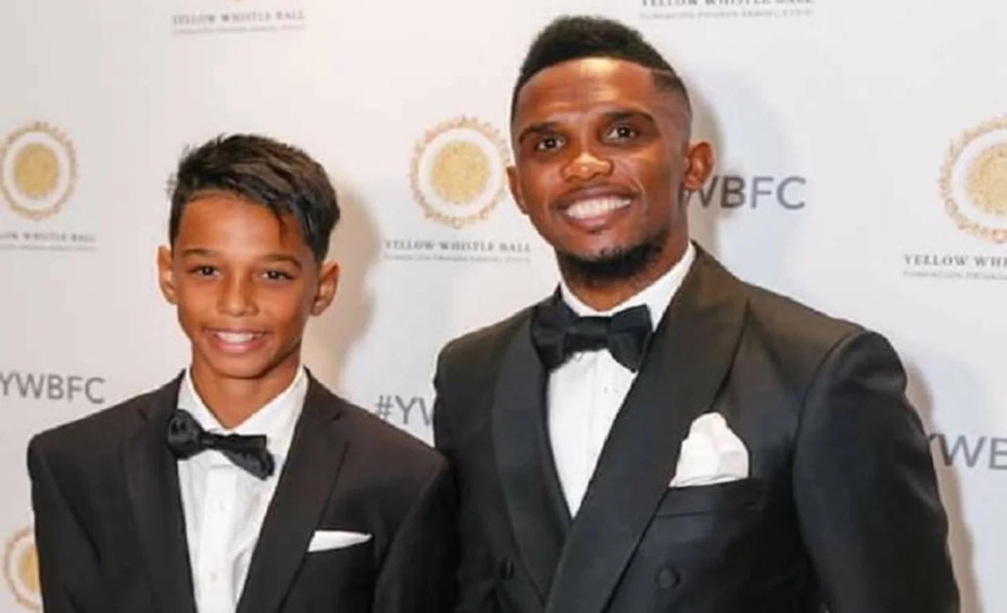 Самюэль Это'О с сыном / Фото из соцсетей