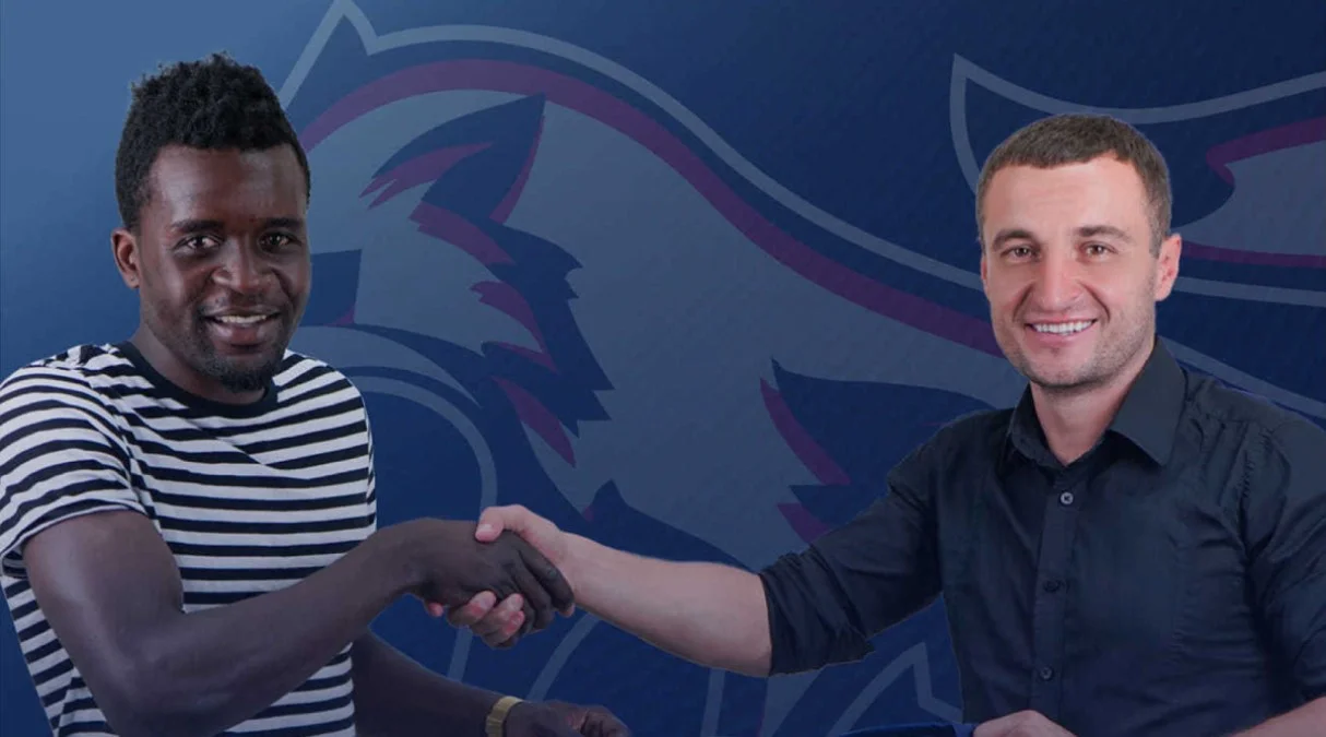 Шеммі Маємбе та Михайло Кополовець / фото ФК Минай