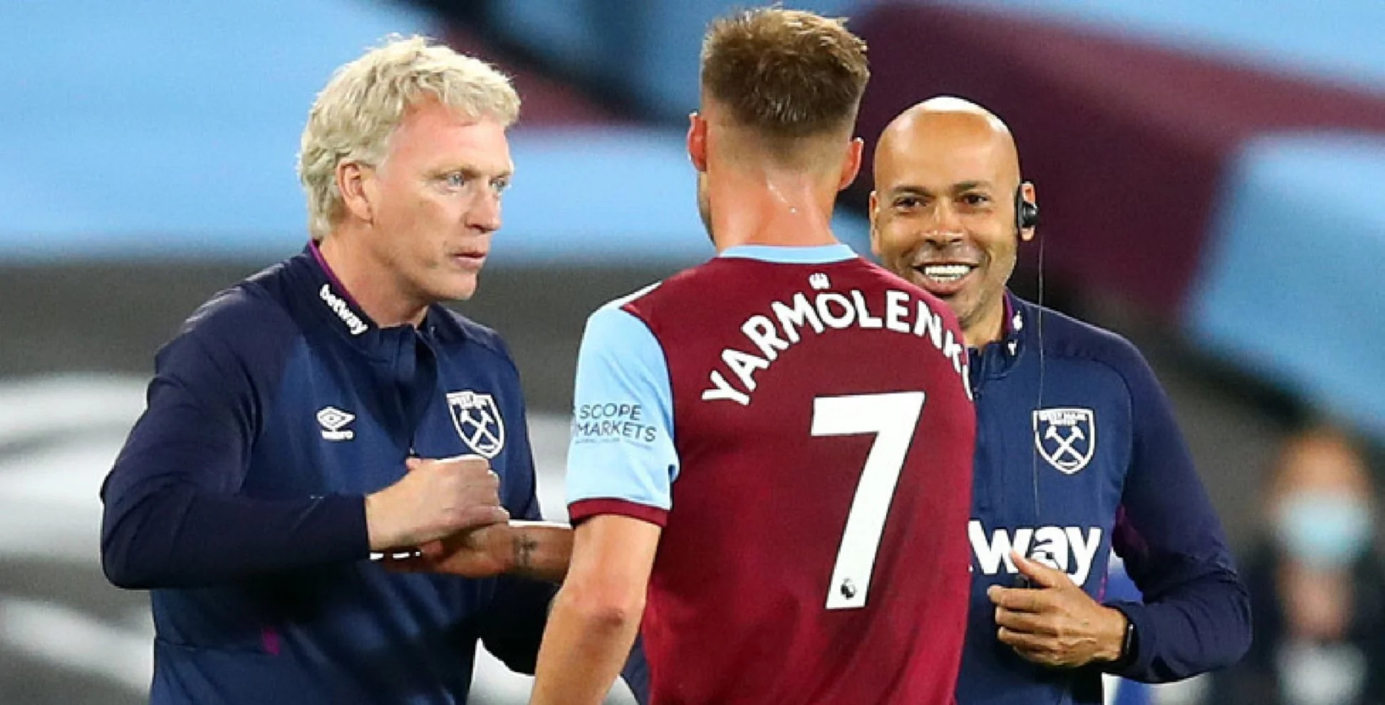 Дэвид Мойес и Андрей Ярмоленко / Фото AP