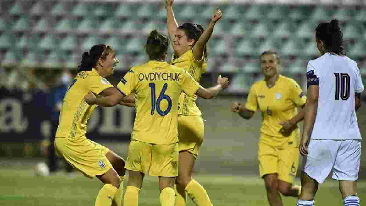Женская сборная Украины уничтожила Грецию в феерическом матче квалификации Евро-2022