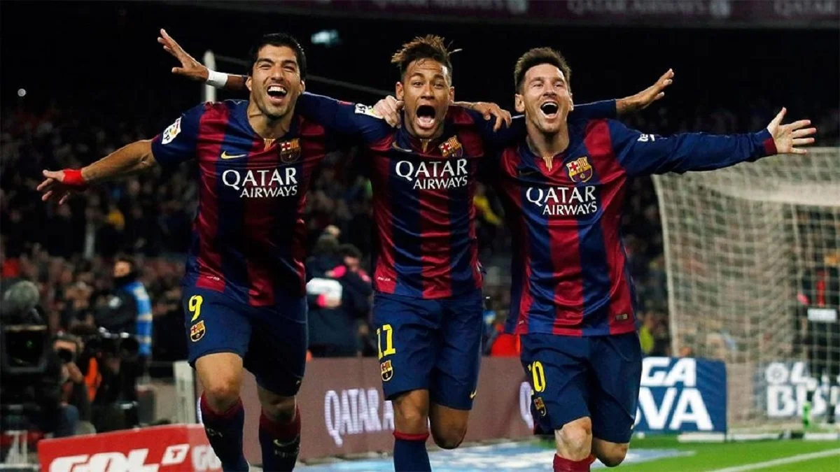 Луис Суарес, Неймар и Лионель Месси / Reuters