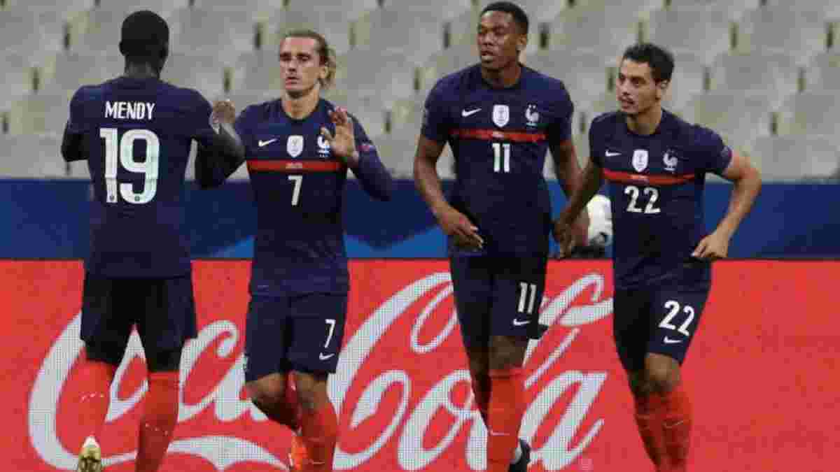 Франция обнародовала заявку на матч против сборной Украины