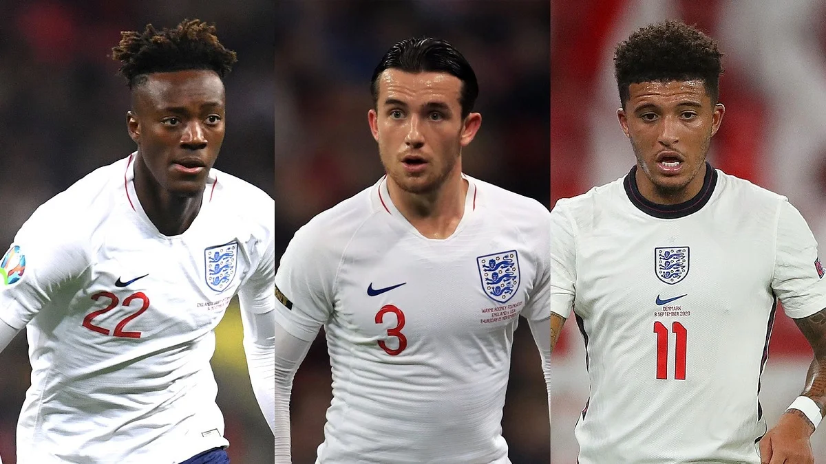 Тамми Абрахам, Бен Чилвел и Джейдон Санчо / Sky Sports