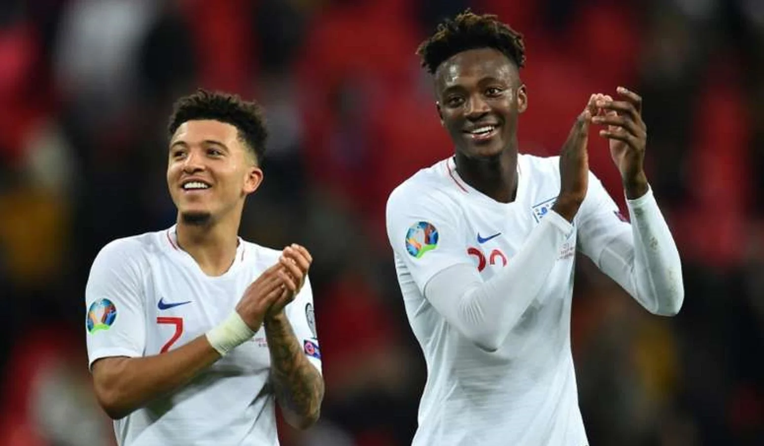 Джейдон Санчо та Таммі Абрахам/ Фото Reuters